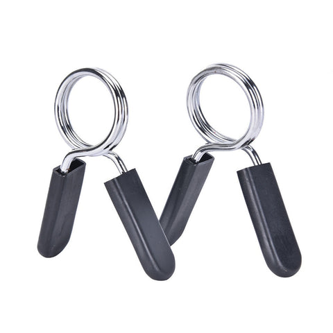 2Pcs 28mm Spring Barbell Gym Clip Weight Bar Dumbbell Lock Clamp Collar Clips gym equipment accessories Hole SIze