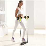 Muscle Exercise Fitness Equipment Double Wheel Abdominal Power Wheel Ab Roller Gym Roller Trainer Training