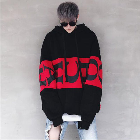 Hip Hop Hoodie Men Spring Fleece Street wear Hooded Cloth Soft Loose Style Letter Printed Suprem Mens Hoodies