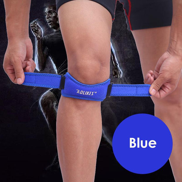 Aolikes 1PCS Adjustable Knee Patellar Tendon Support Strap Band Support Brace Pads for Running basketball Outdoor Sport