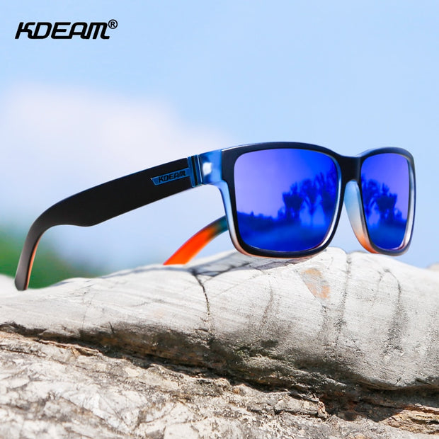 Revamp Of Sport Men Sunglasses Polarized KDEAM Shockingly Colors Sun Glasses Outdoor Driving Photochromic Sunglass With Box