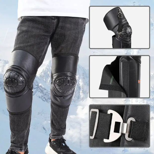 Warm Motorcycle Riding Knee Protectors Motorcycle Knee Pad Elbow Protective Combo Knee Protector Equipment Gear Outdoor Sport