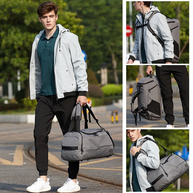 Men Sport Fitness Bag Multifunction Tote Gym Bags For Shoes Storage Outdoor Travel Anti-Theft Backpack